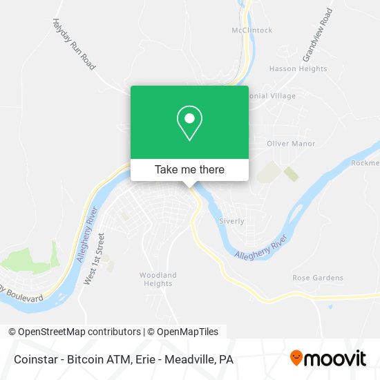 Mapa de Coinstar - Bitcoin ATM