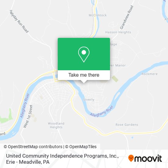 United Community Independence Programs, Inc. map