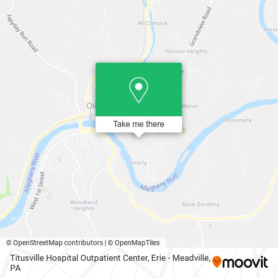 Titusville Hospital Outpatient Center map