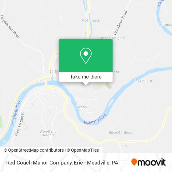 Red Coach Manor Company map