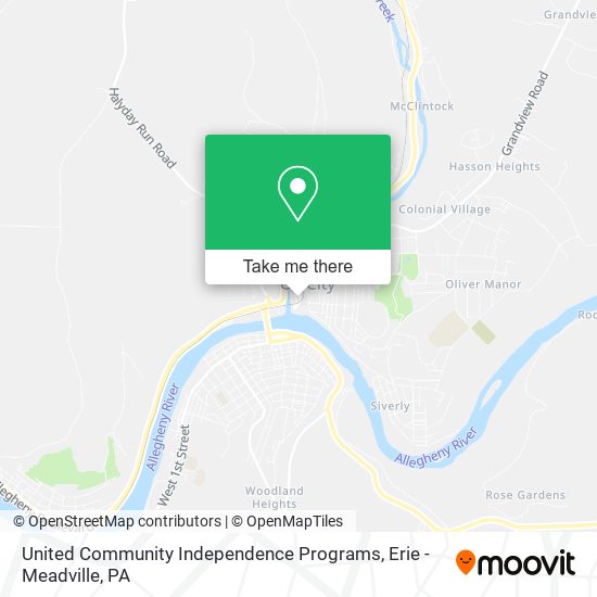 Mapa de United Community Independence Programs