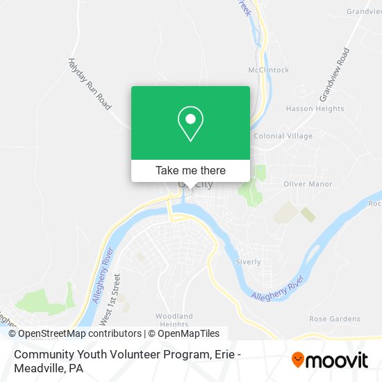Mapa de Community Youth Volunteer Program