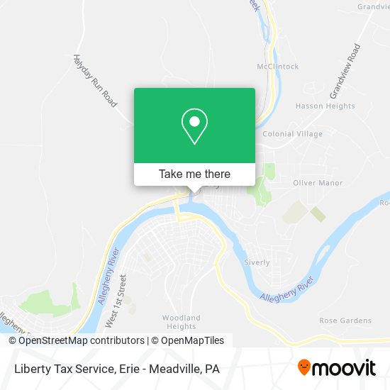 Mapa de Liberty Tax Service