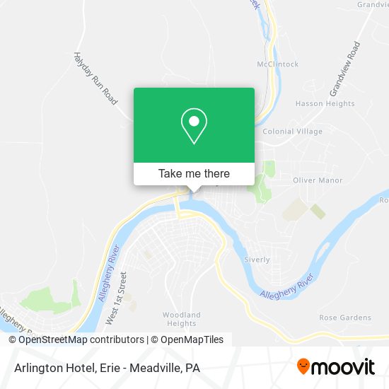Arlington Hotel map