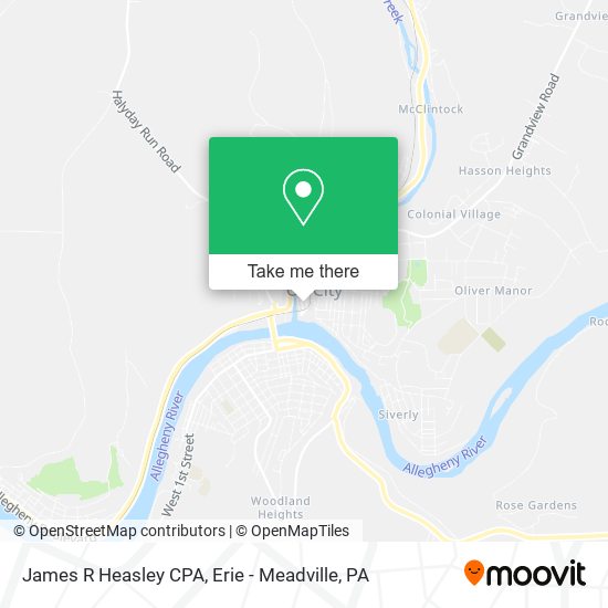 James R Heasley CPA map