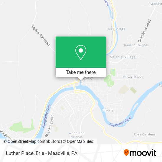 Luther Place map