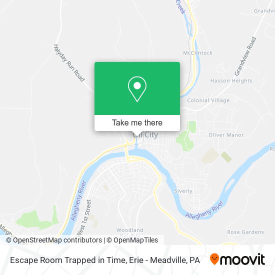 Escape Room Trapped in Time map