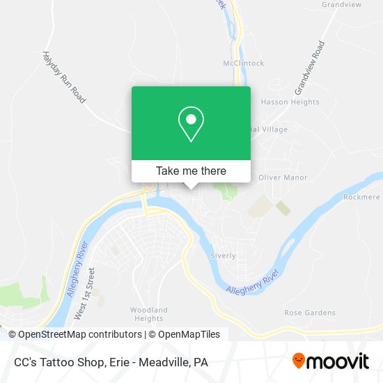 CC's Tattoo Shop map
