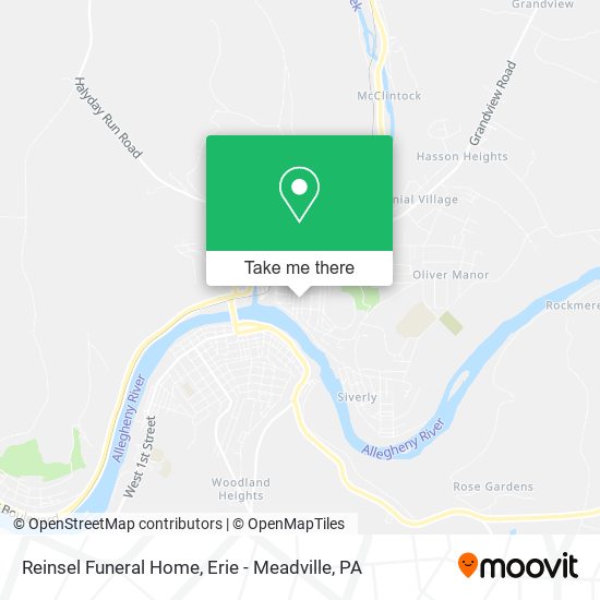 Mapa de Reinsel Funeral Home