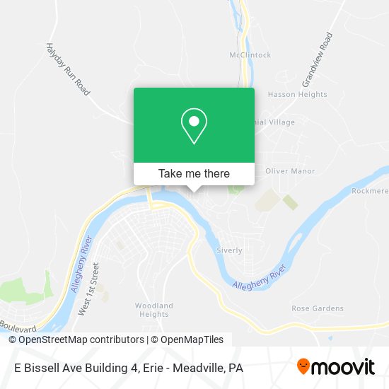 Mapa de E Bissell Ave Building 4