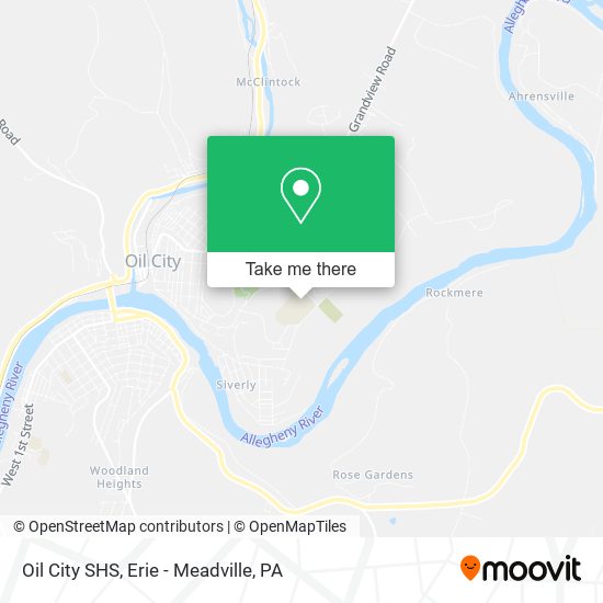 Oil City SHS map