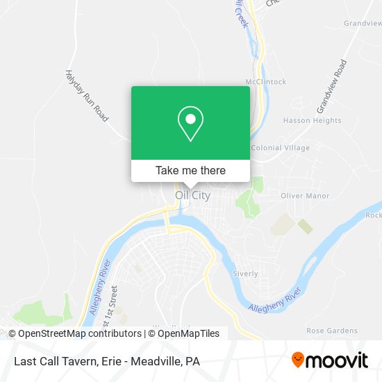Last Call Tavern map