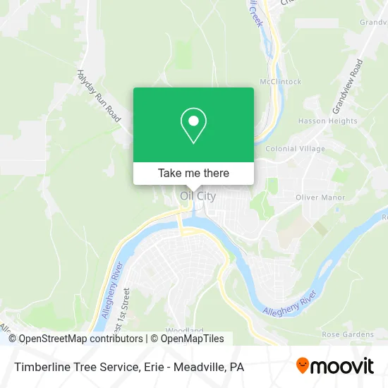 Timberline Tree Service map