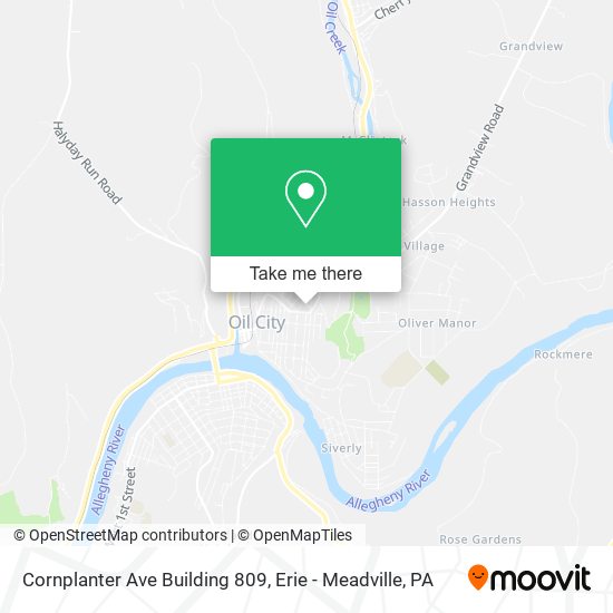 Cornplanter Ave Building 809 map
