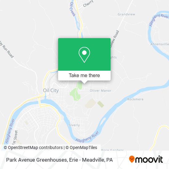 Park Avenue Greenhouses map