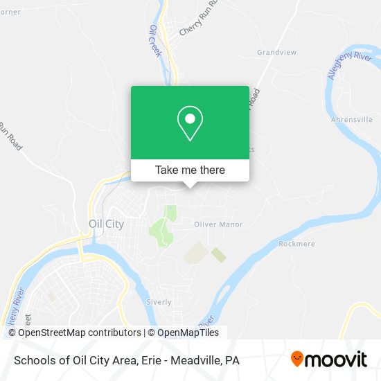 Mapa de Schools of Oil City Area