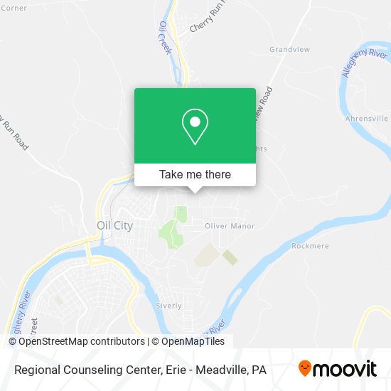 Regional Counseling Center map