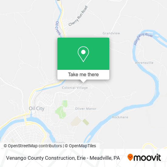 Venango County Construction map