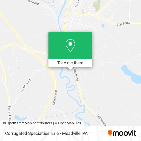 Mapa de Corrugated Specialties