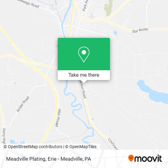 Meadville Plating map