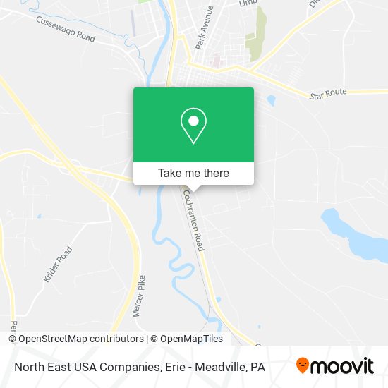 North East USA Companies map
