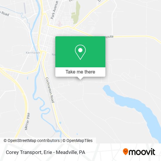 Mapa de Corey Transport