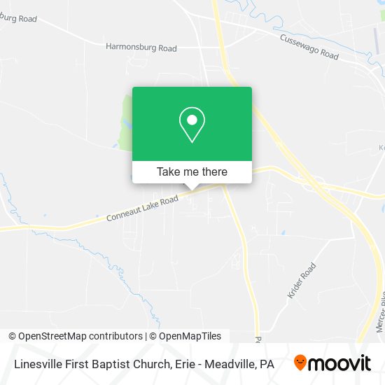 Mapa de Linesville First Baptist Church
