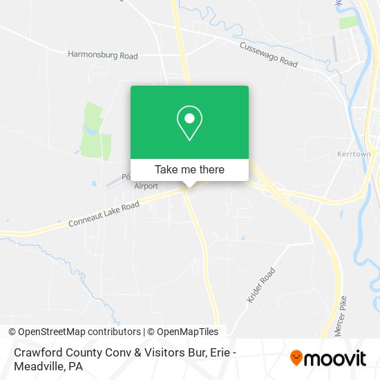 Crawford County Conv & Visitors Bur map