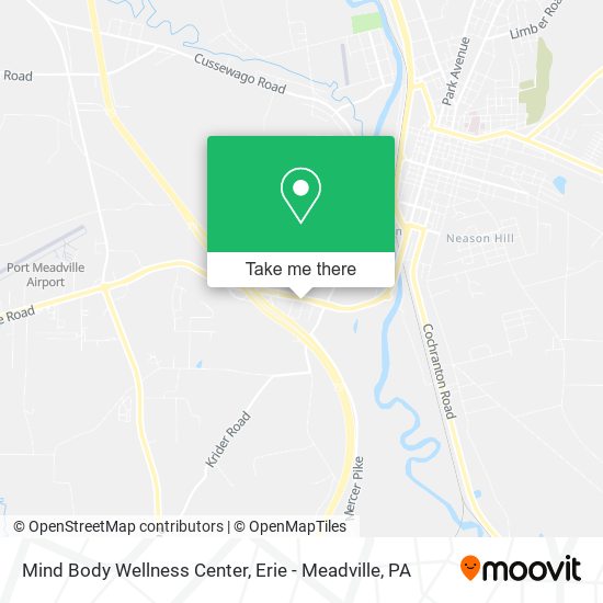 Mind Body Wellness Center map