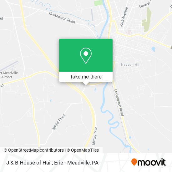 J & B House of Hair map