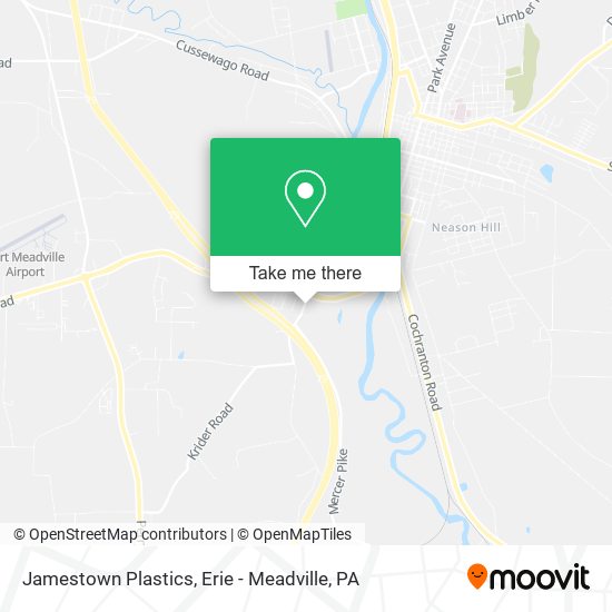 Jamestown Plastics map