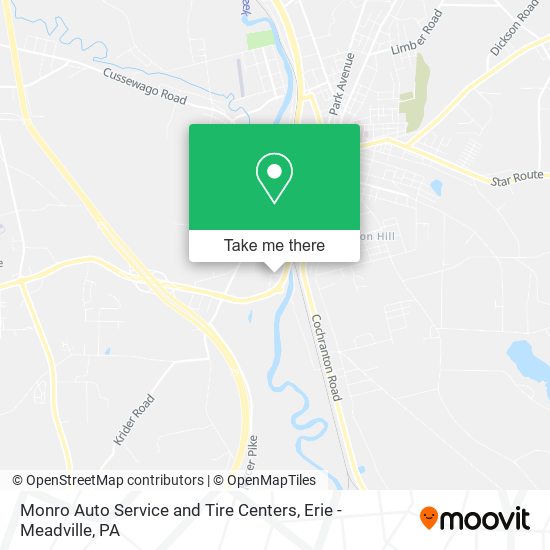 Monro Auto Service and Tire Centers map