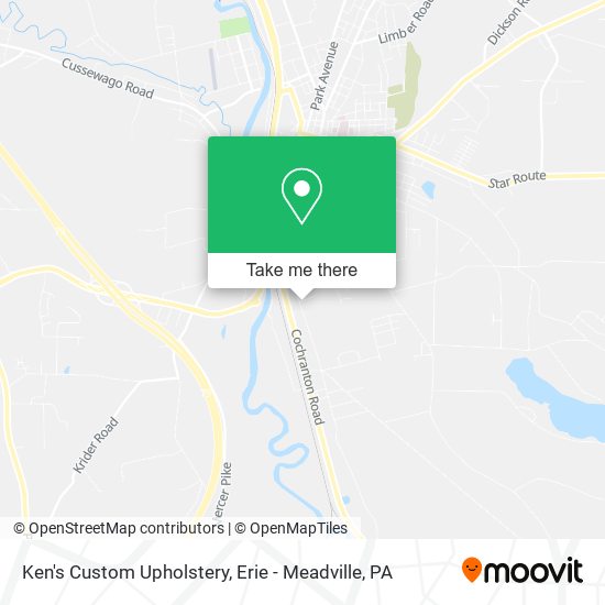 Mapa de Ken's Custom Upholstery