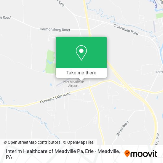 Mapa de Interim Healthcare of Meadville Pa