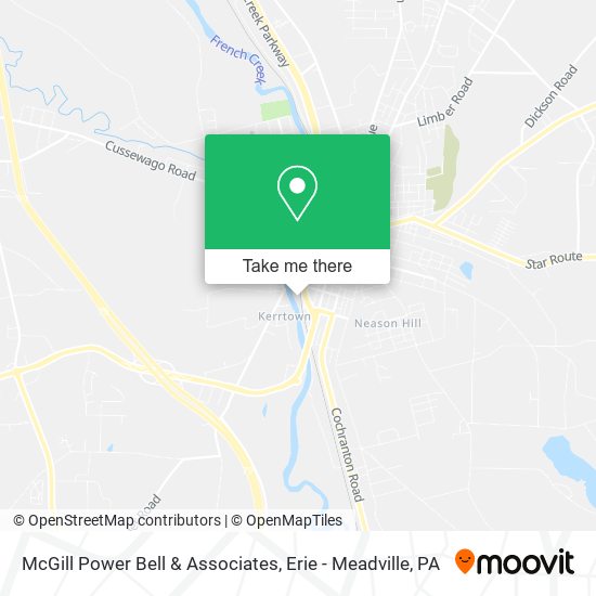 McGill Power Bell & Associates map