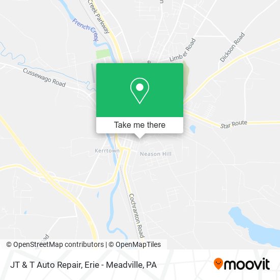 JT & T Auto Repair map