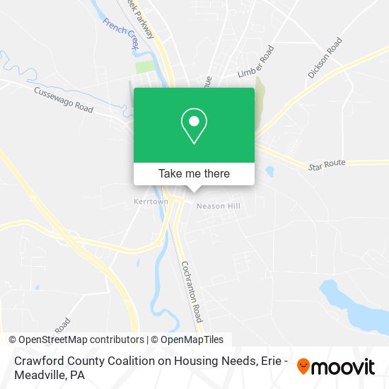 Mapa de Crawford County Coalition on Housing Needs