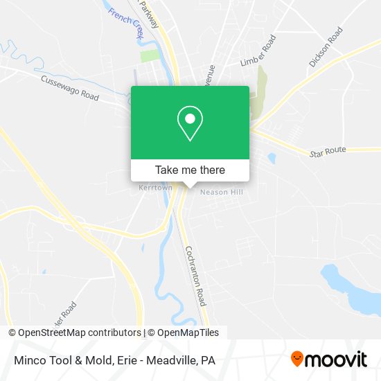 Minco Tool & Mold map