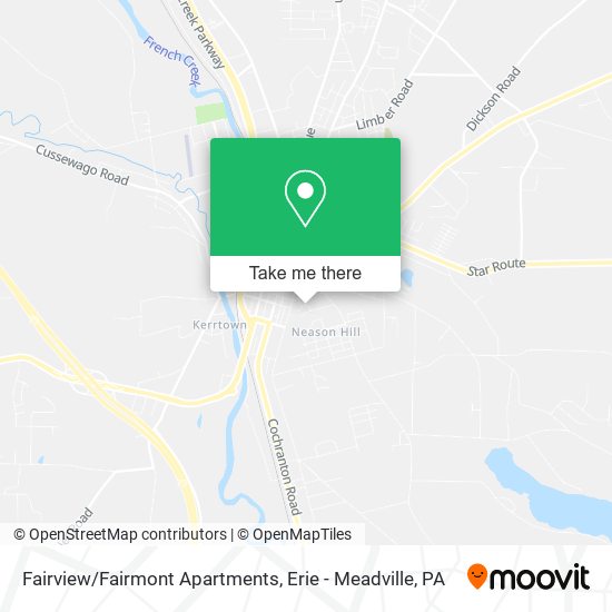 Fairview/Fairmont Apartments map