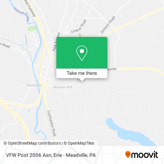 VFW Post 2006 Asn map