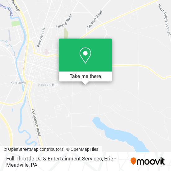 Mapa de Full Throttle DJ & Entertainment Services