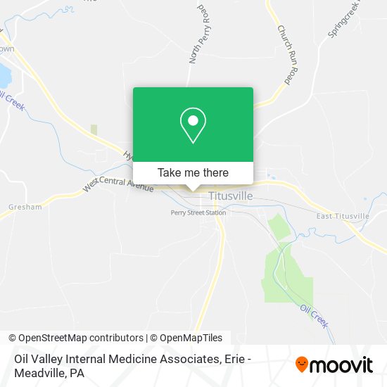 Mapa de Oil Valley Internal Medicine Associates