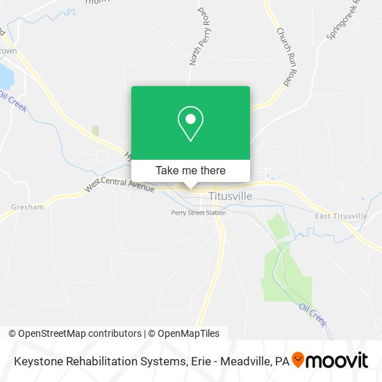 Keystone Rehabilitation Systems map