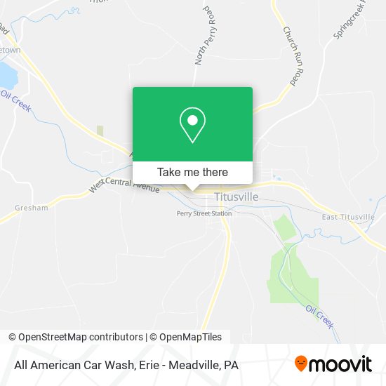 Mapa de All American Car Wash
