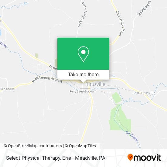 Select Physical Therapy map
