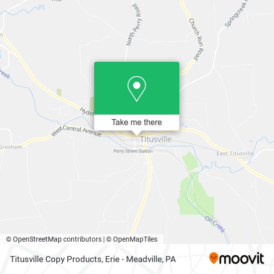 Mapa de Titusville Copy Products