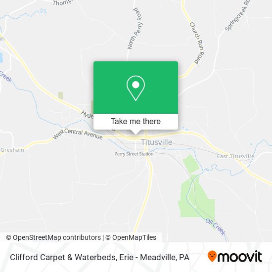 Clifford Carpet & Waterbeds map