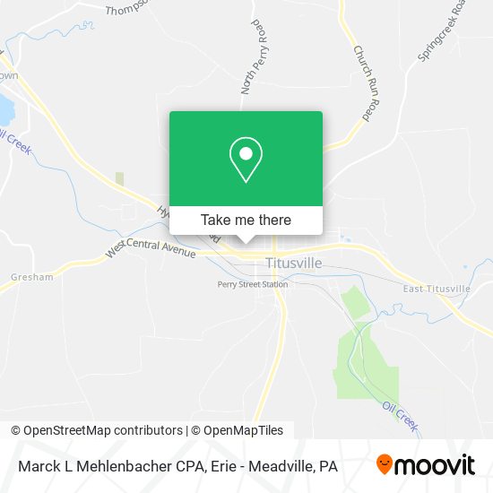Marck L Mehlenbacher CPA map