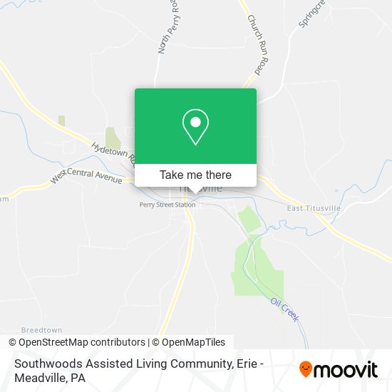 Southwoods Assisted Living Community map