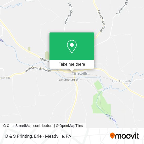 D & S Printing map